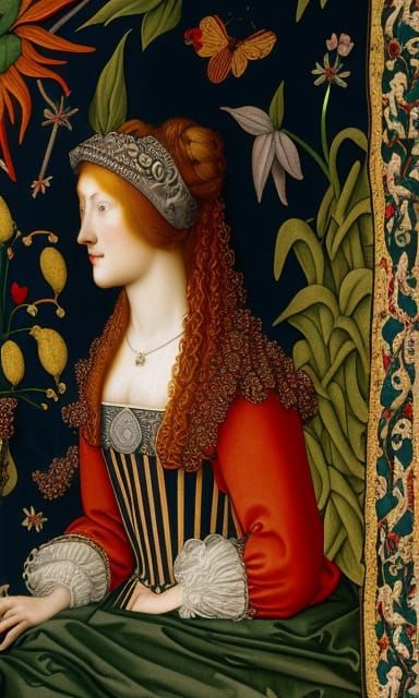 medieval wall tapestry   by @Chikiwi