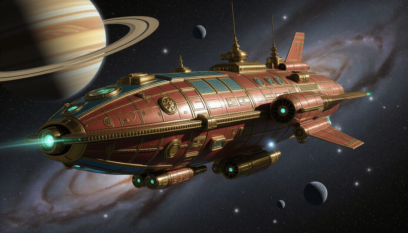 steampunk spaceship