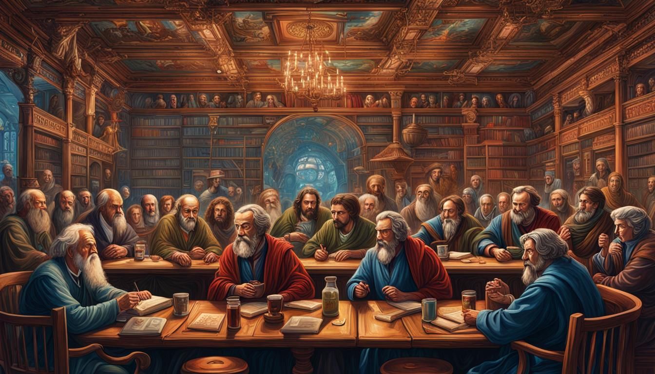 Giant Philosophers Cafe