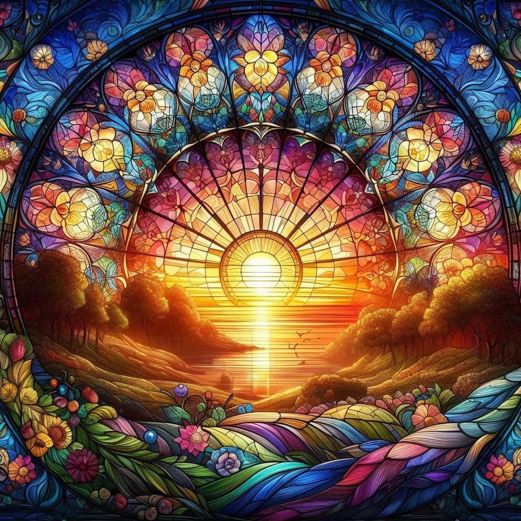 Glass Sunset  by @Tchris82 
