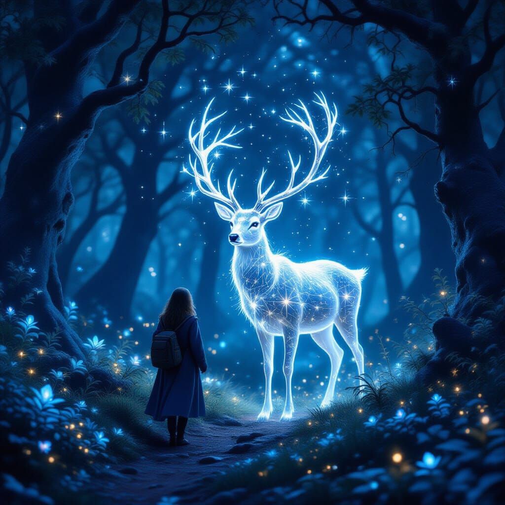 The Starlight Hart guiding a lost traveller  by @A handsome lad