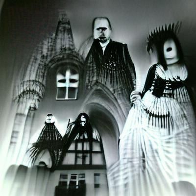 German gothic nightmare in black and white