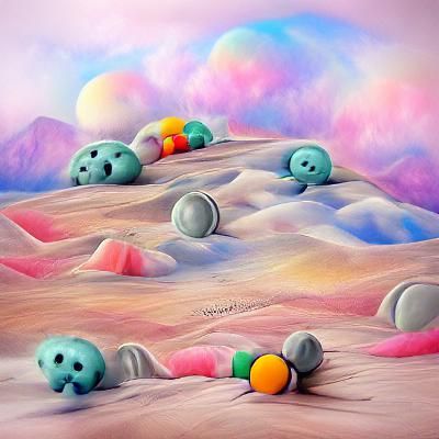 Gumballs in a faraway universe