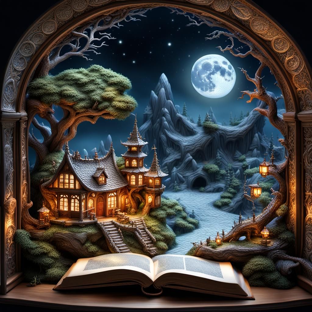 Dreamy peaceful landscape📖