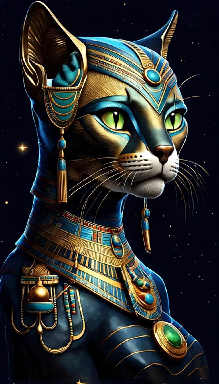 Egyptology: Bastet, Daughter of Ra - AI Generated Artwork - NightCafe ...