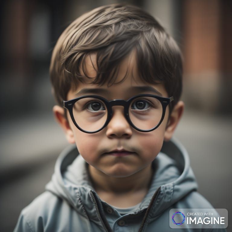 ילד עם משקפיים