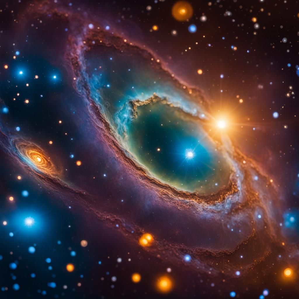 Fantastical Deep Color Galaxies and Solar Systems