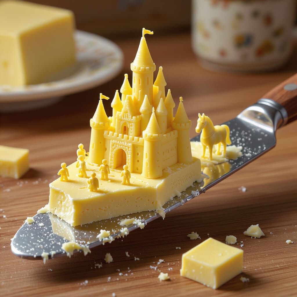 Kingdom on a butter knife  by @Staircase Flash