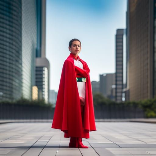 Beautiful Super hero Mexican woman Professional photography,...