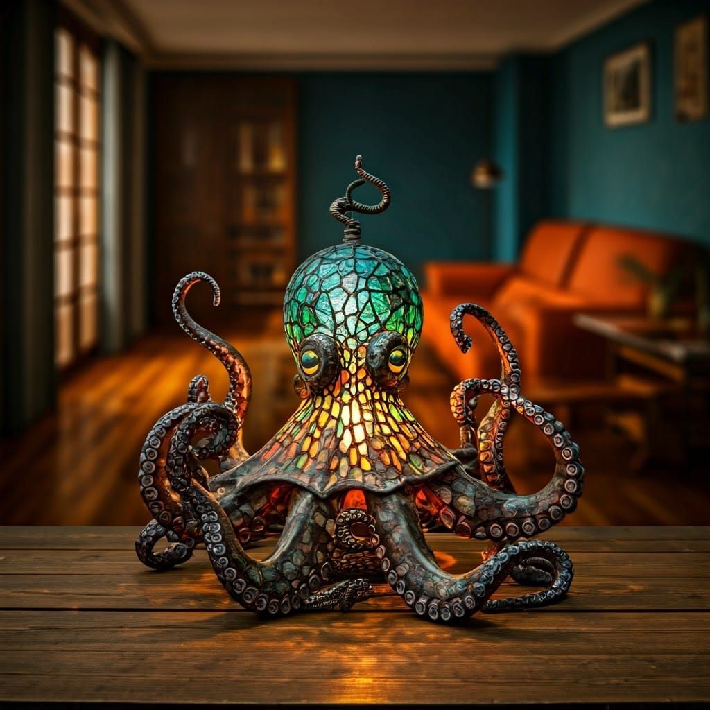 Octopus lamp  by @Gokiburi