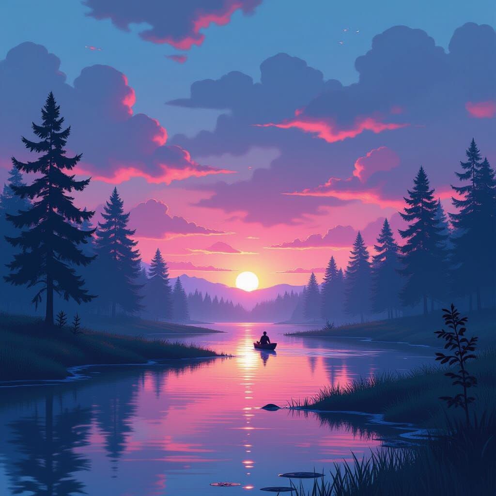 Mysterious Dreamlike Scene Inspired by Surrealism and Detail...