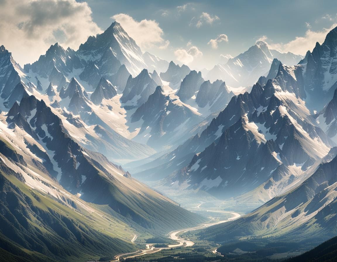 two words to describe the story of the mountains and the world  by @AMofOz