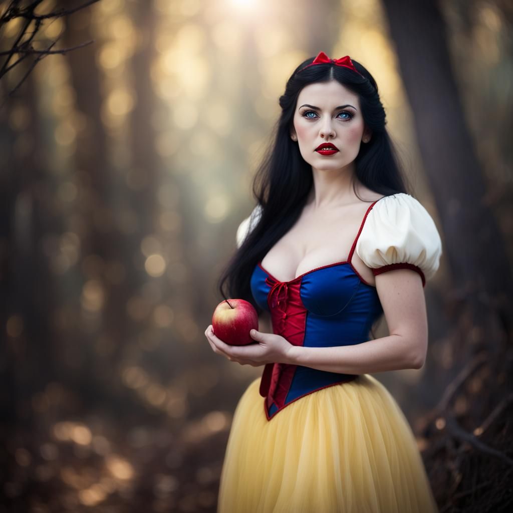 Snow White in the style of Frank Frazetta (series)
