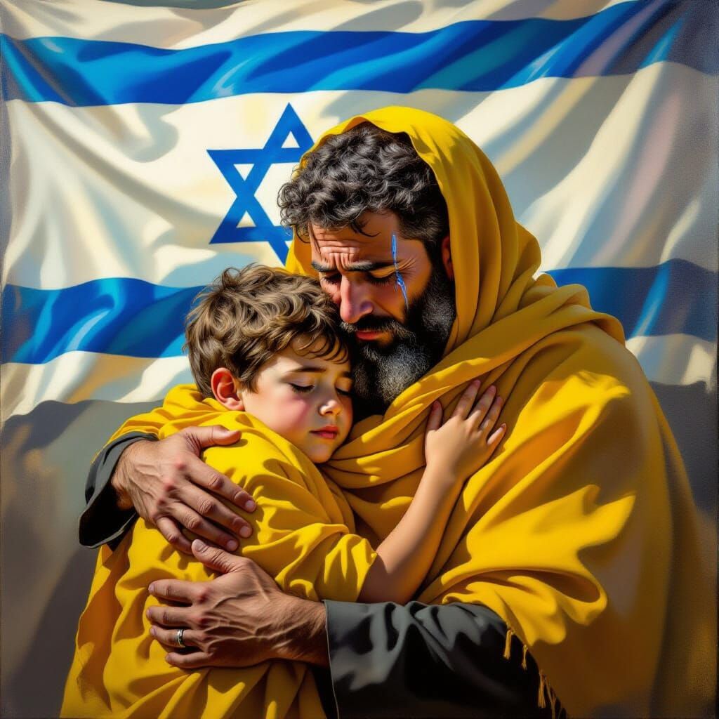 Father and Son Embrace After Hostage Release