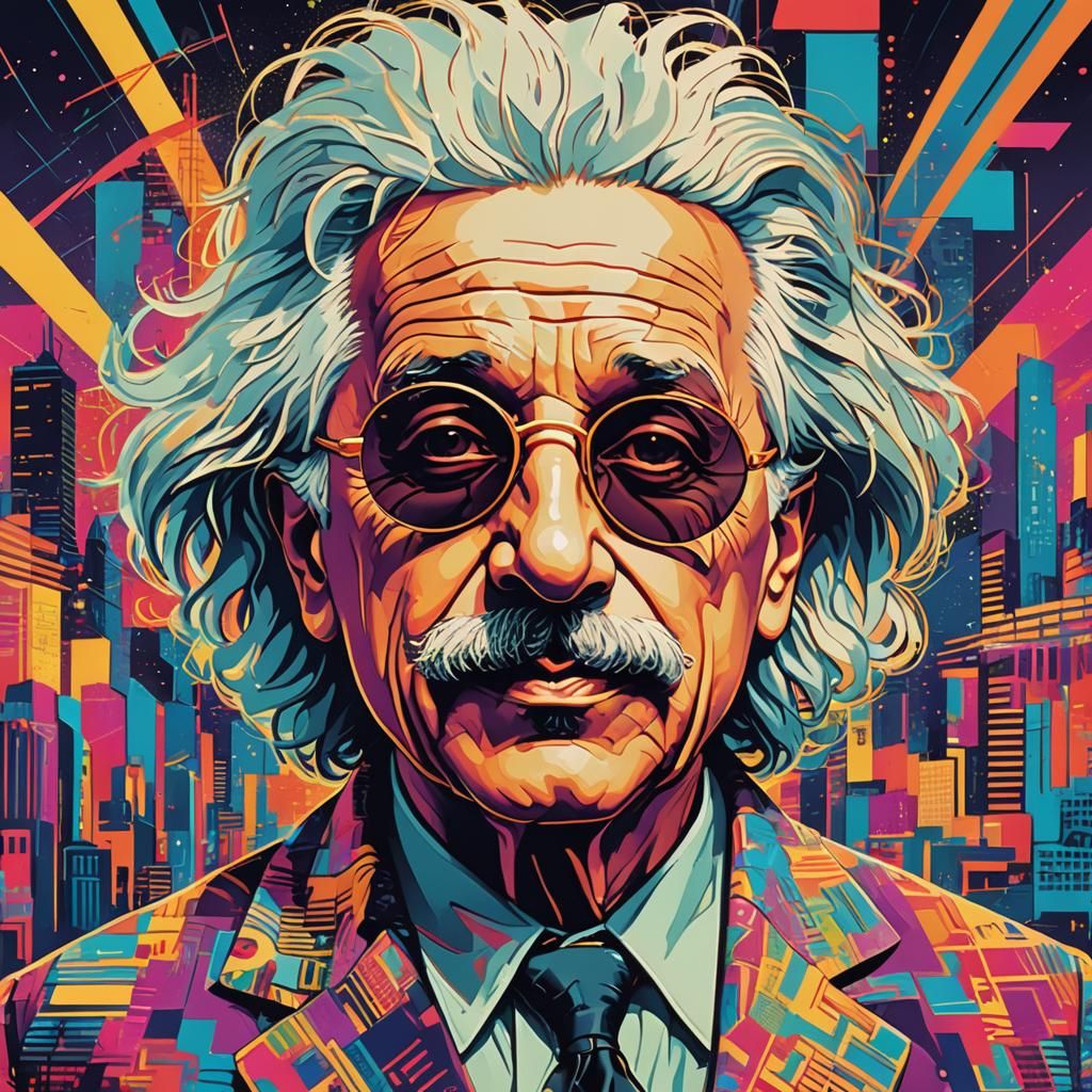 Albert Einstein in Pop-Art  by @Lio Titos