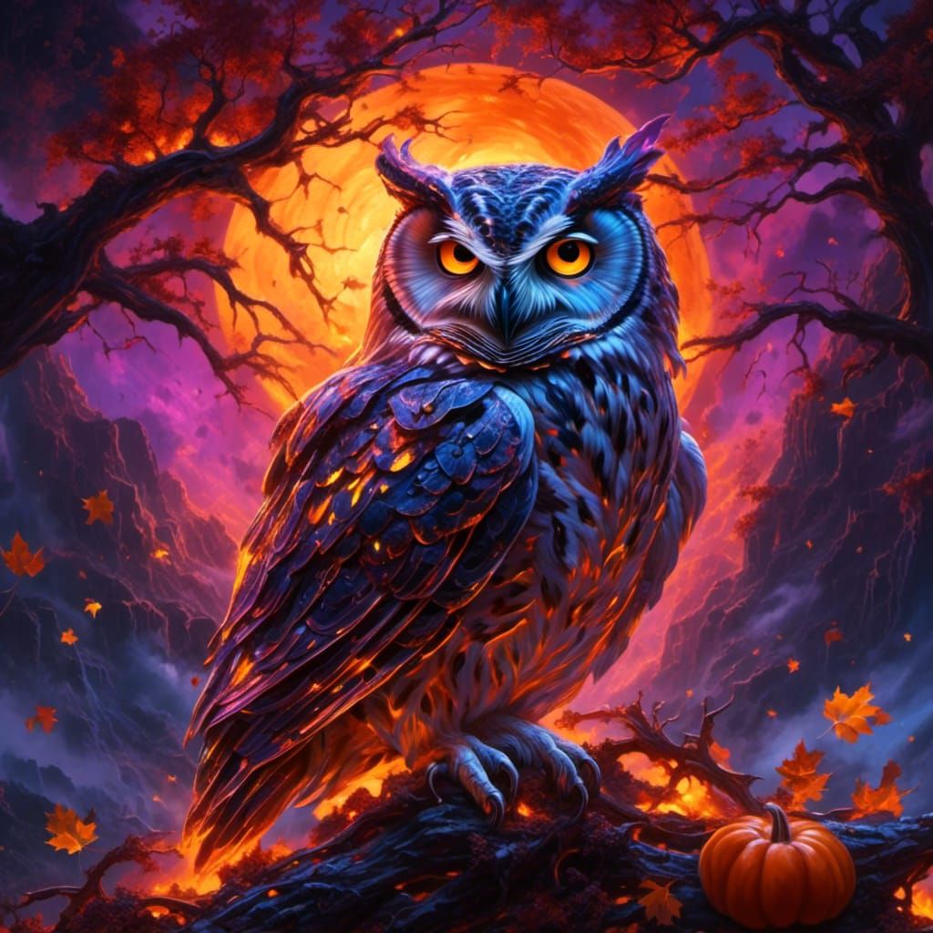Halloween owl