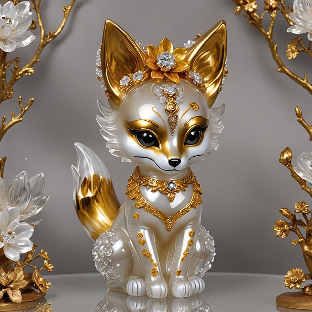 Kitsune Glass Figurine #8
