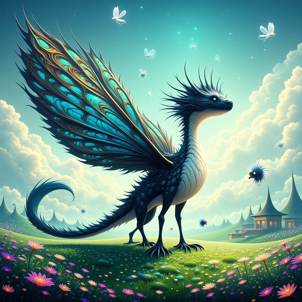 Majestic Alien Dragon