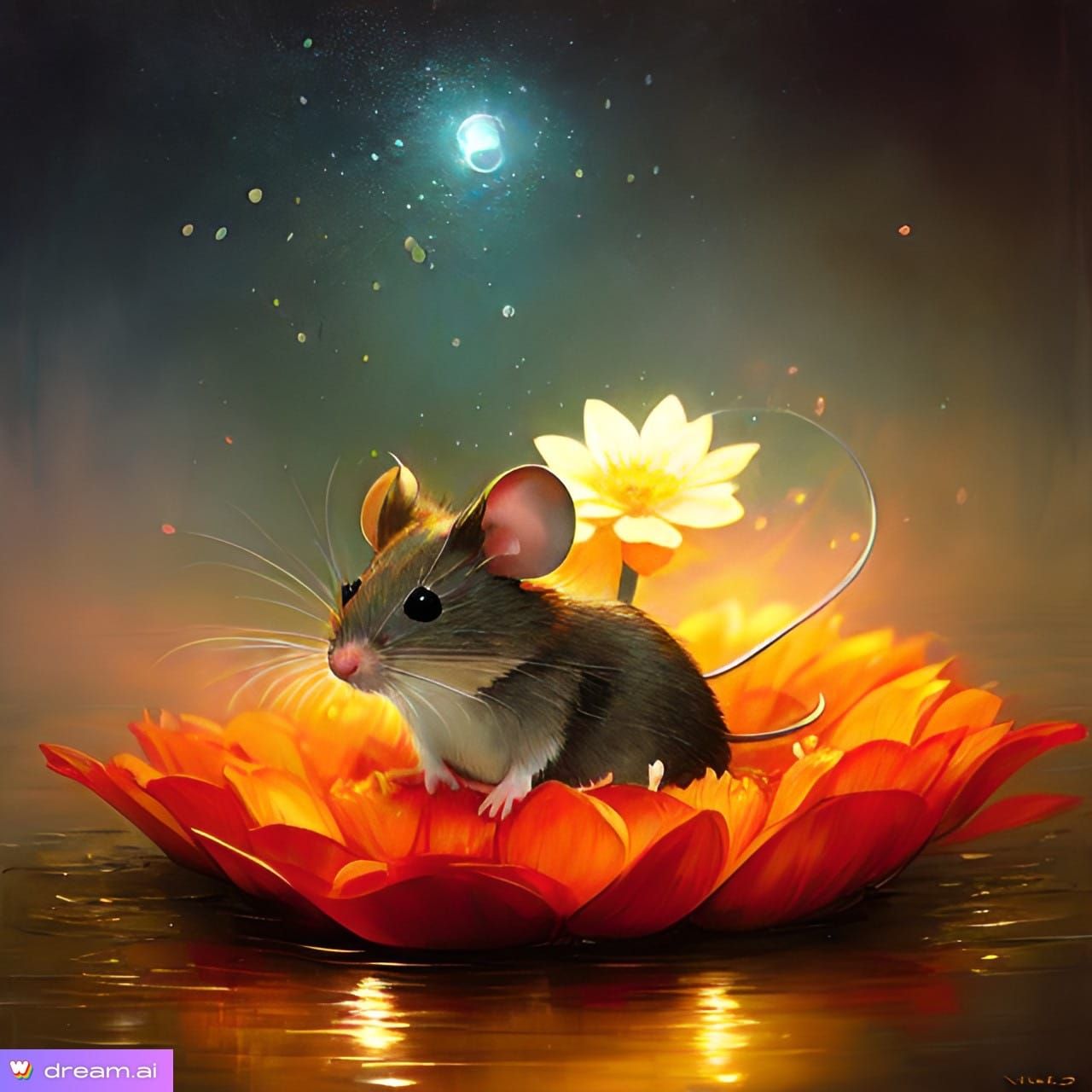 little mouse in the boat