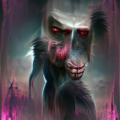 Nightmare baboon