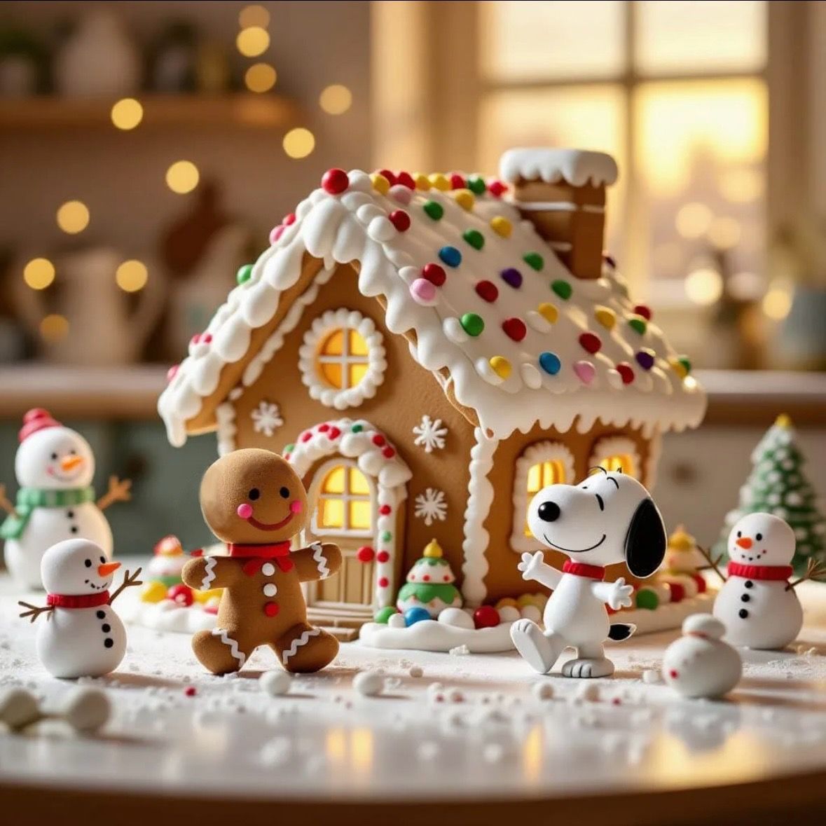Gingerbread House with Snoopy