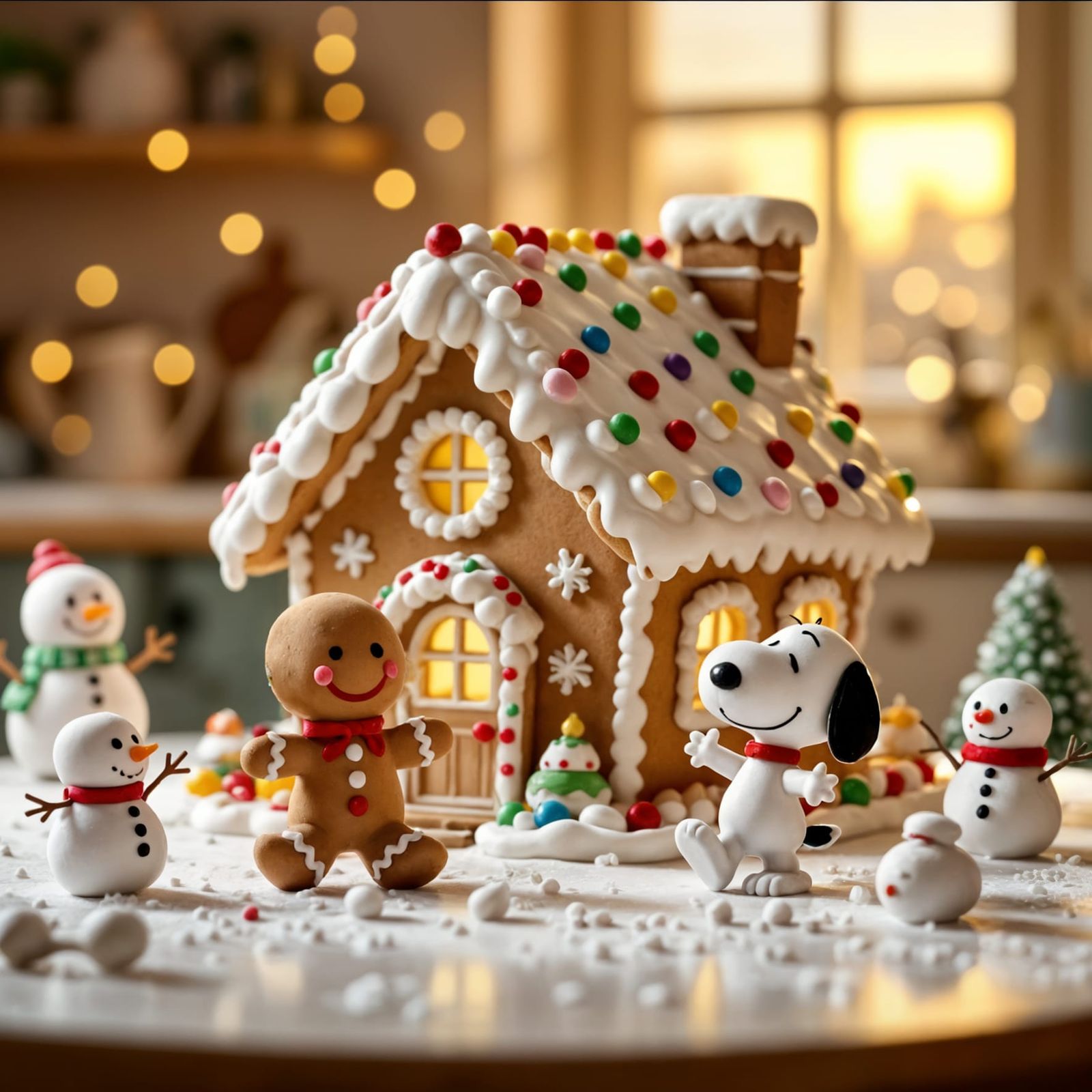 Gingerbread House with Snoopy
