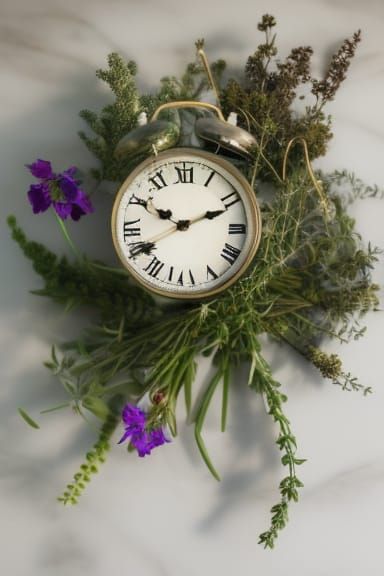 this clock runs on herbal thyme
