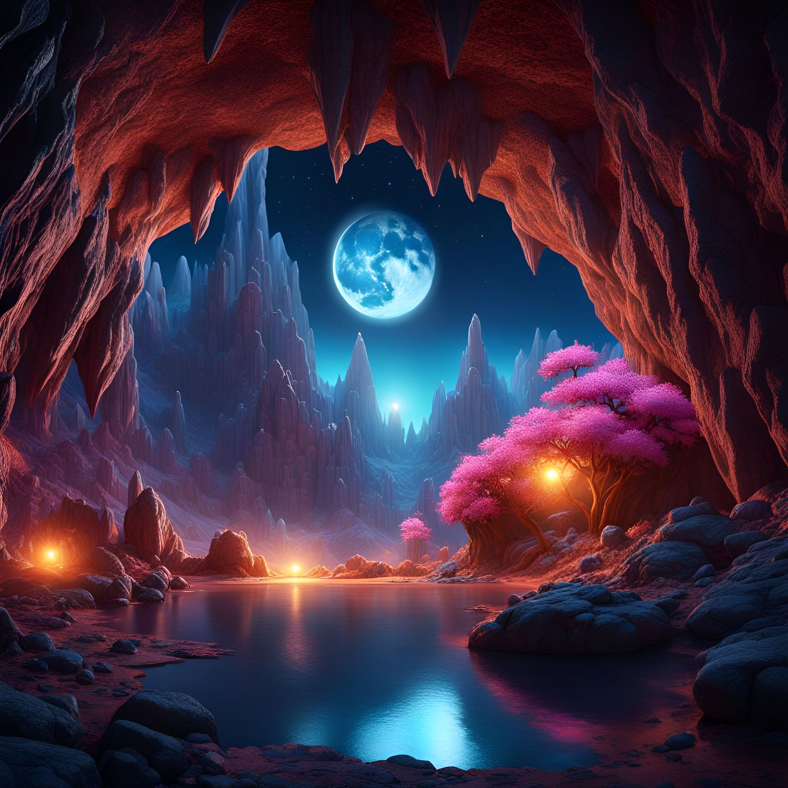 Cave - under the earth  by @Antiparticle