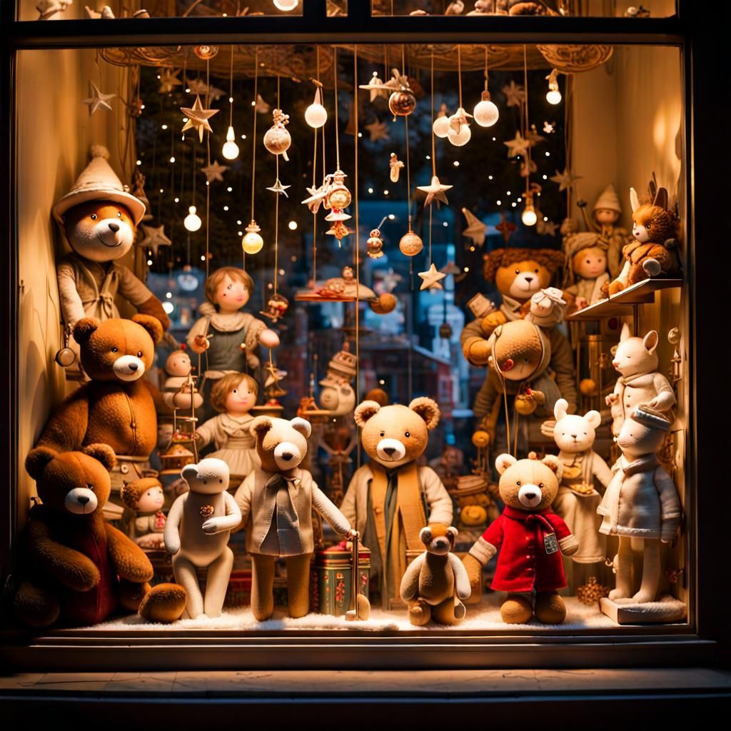 Some Enchanted Toy Store Window AI Generated Artwork NightCafe Creator