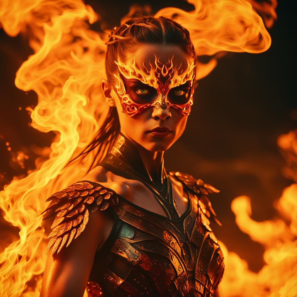 Magma Ballerina Dances with Fire, Cinematic Film Still