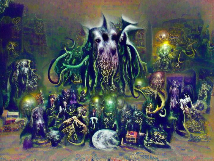 H. P. Lovecraft Mythos creatures gathering, Kassogtha Ghast Mi-go ...