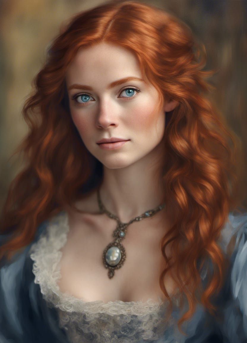 Ginger hair portrait - AI Generated Artwork - NightCafe Creator