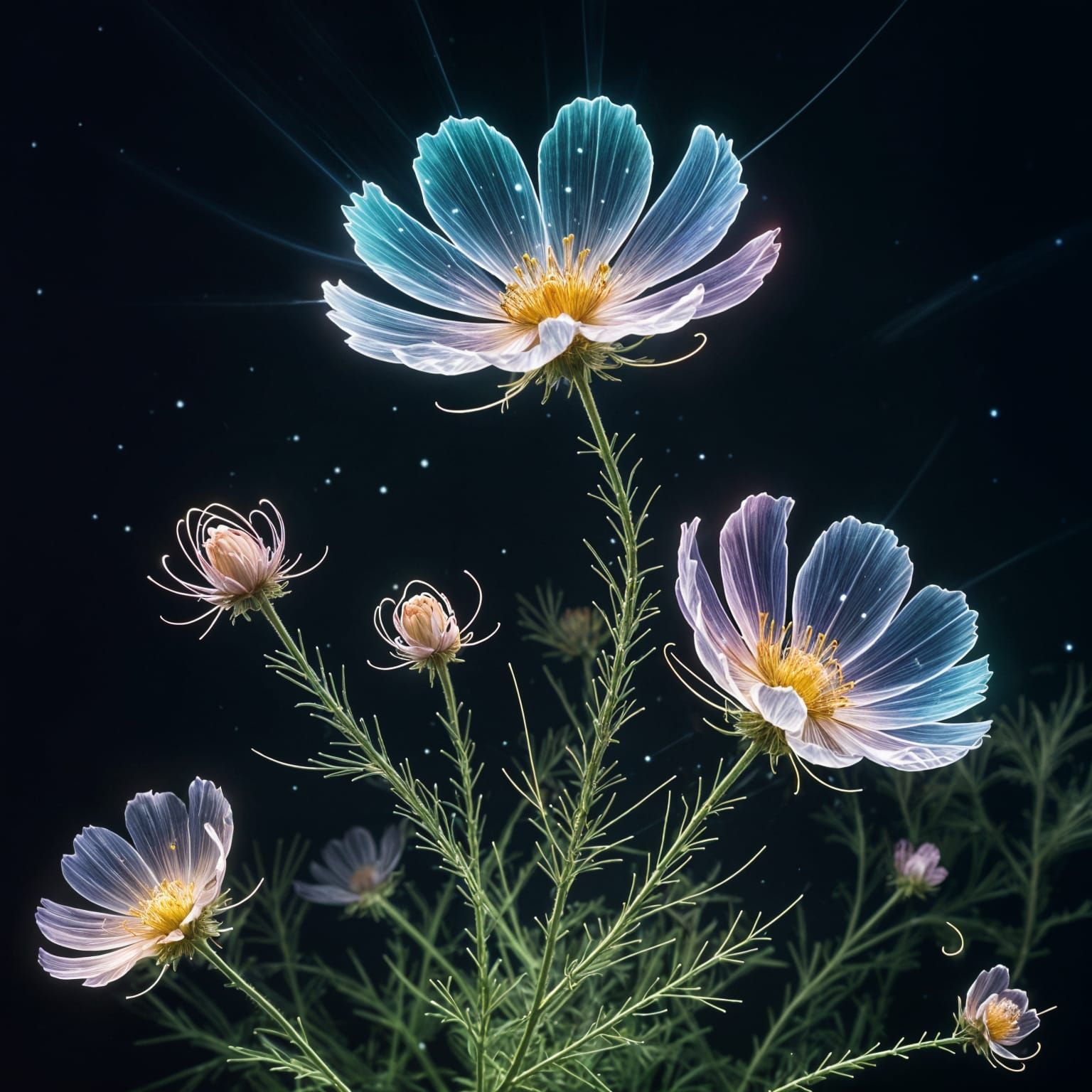 Cosmic flowers   by @Yumi