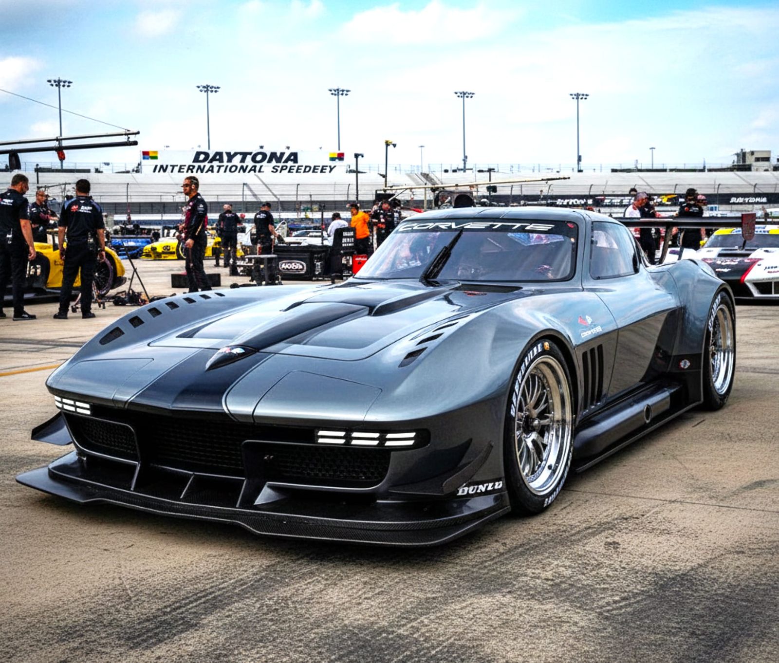 Corvette Sting Ray Retro Hypercar Concept, version #1