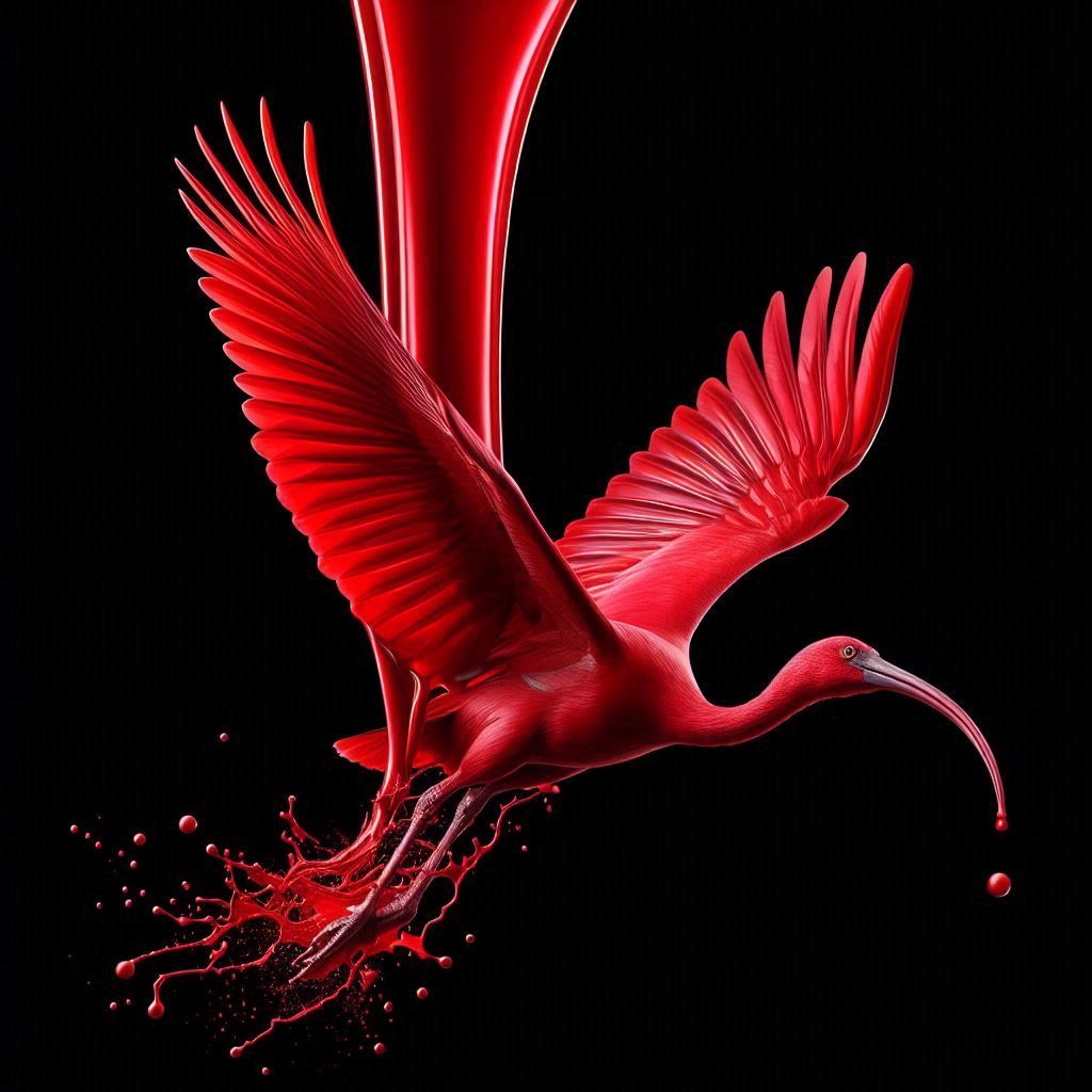 Scarlett Ibis pour art #4