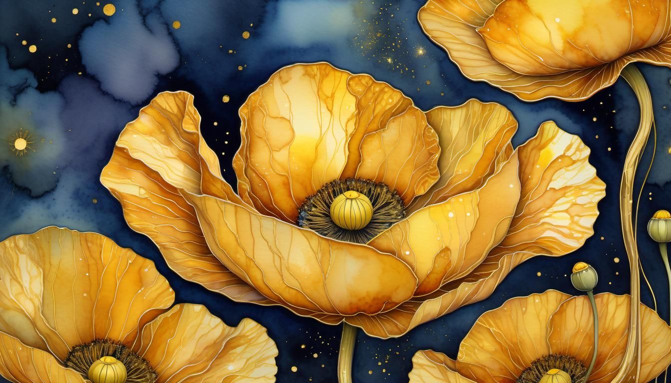 Yellow poppies