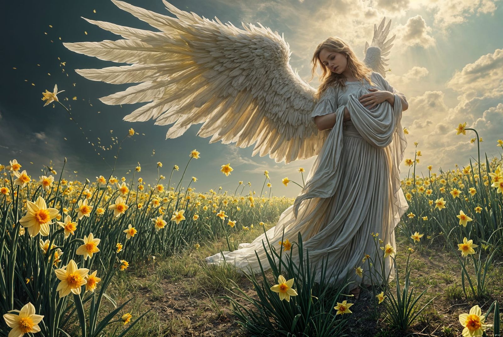 The angel in the daffodil