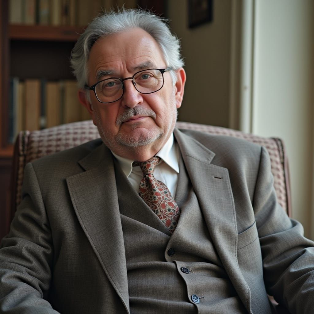 Monochrome Village Visited by Alien Insect Ship