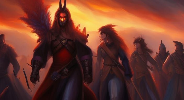 (((anthropomorph rabbit warriors)))!! and "Gypsy Nomad warri...