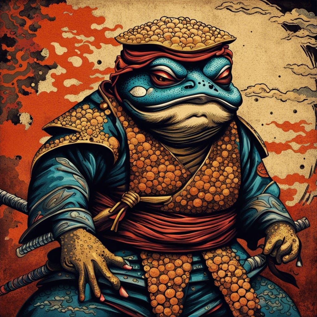 Traditional Japanese Shinobi toad ninja - AI Generated Artwork ...