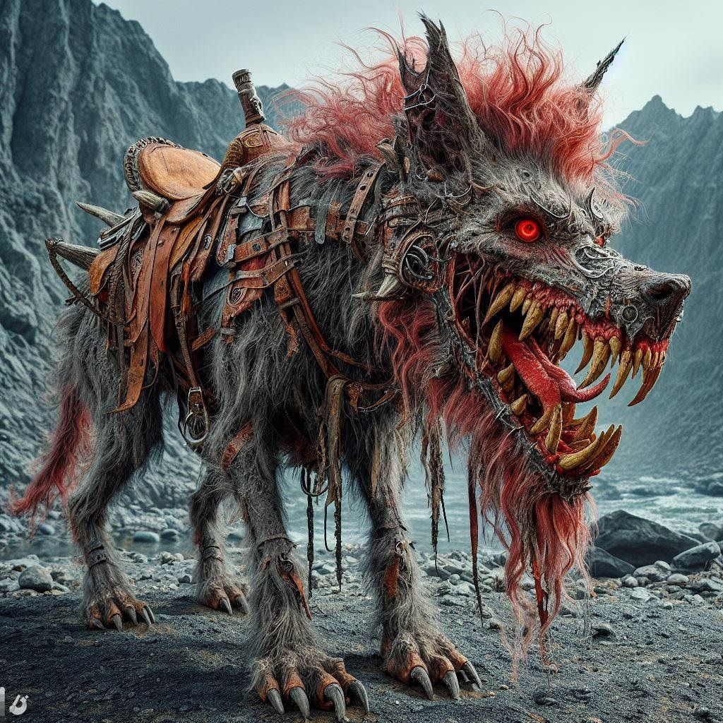 Warlord Grajal's mutant Wolf Mount - Ripper