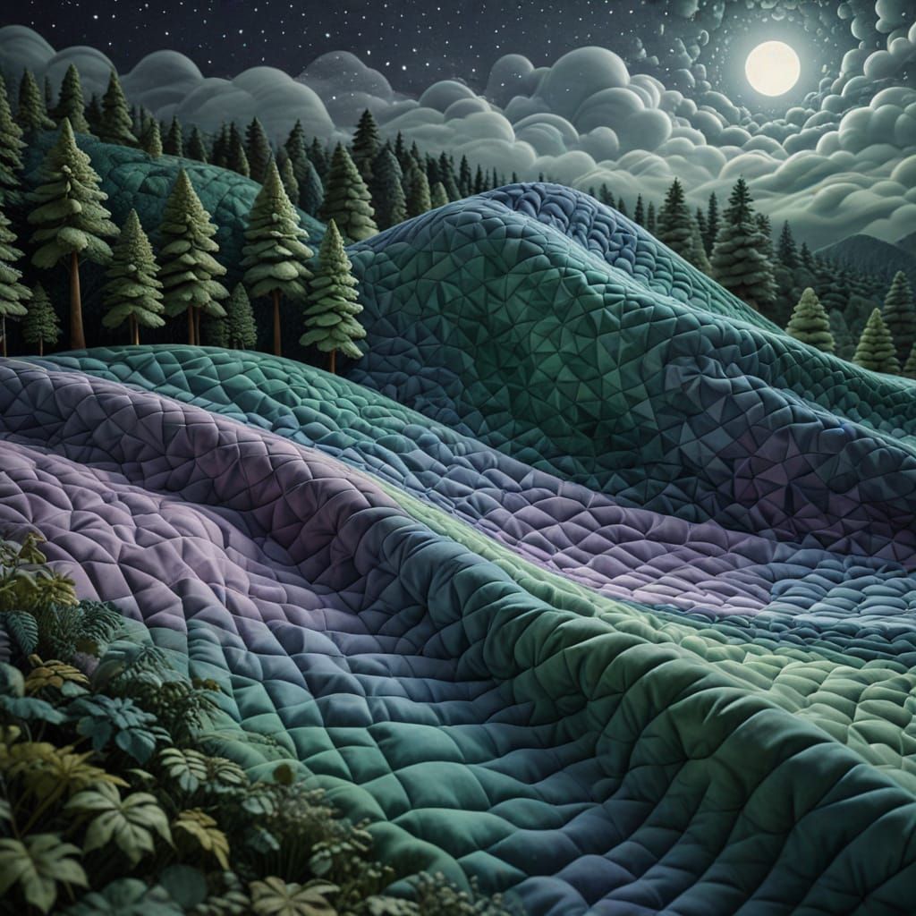 Green  Night Serenity   by @Sima