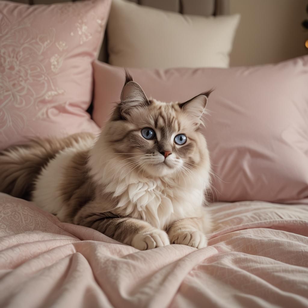 A cosy ragdoll cat   by @Matt