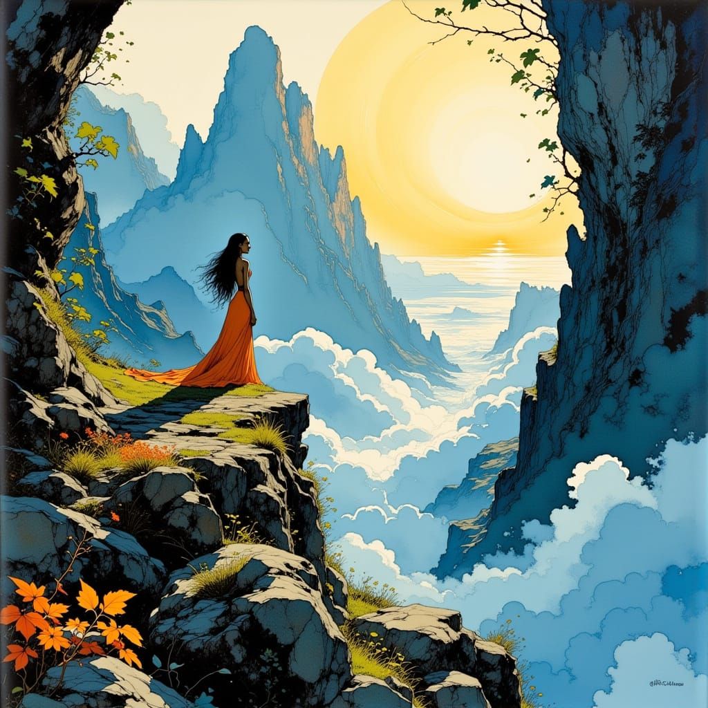 <lora:Atramento:0.85> <lora:divineOil:0.2> in the end we are fortunate