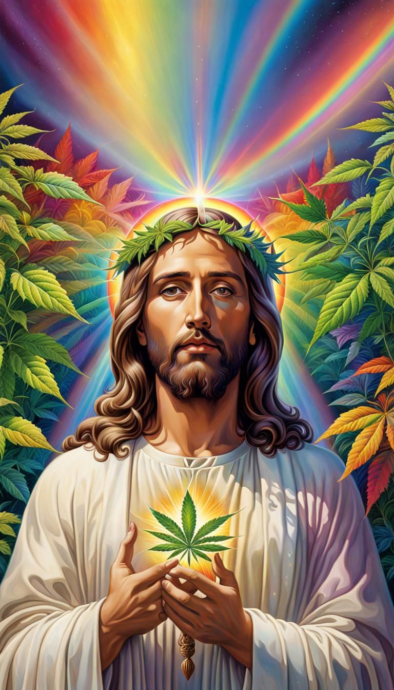 Jesus and the Holy Leaf