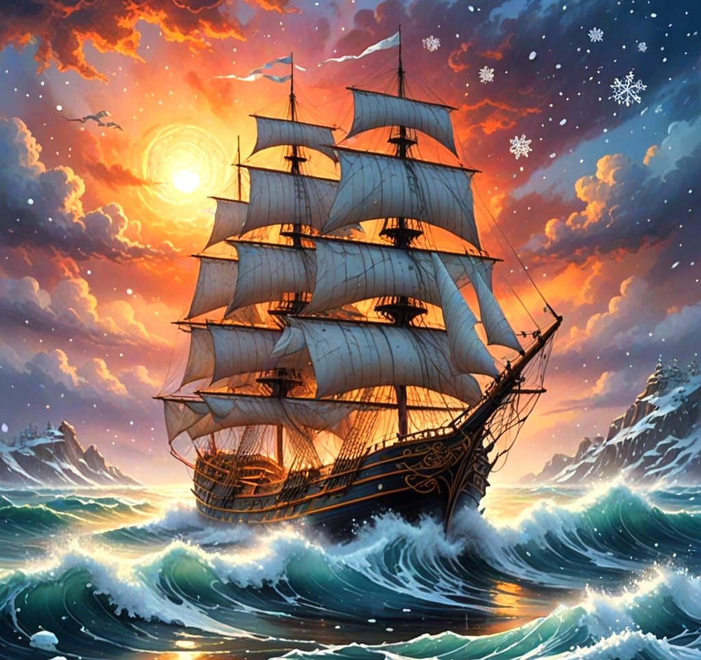 Leaving the Bay as the Sun goes down  by @Joanna7