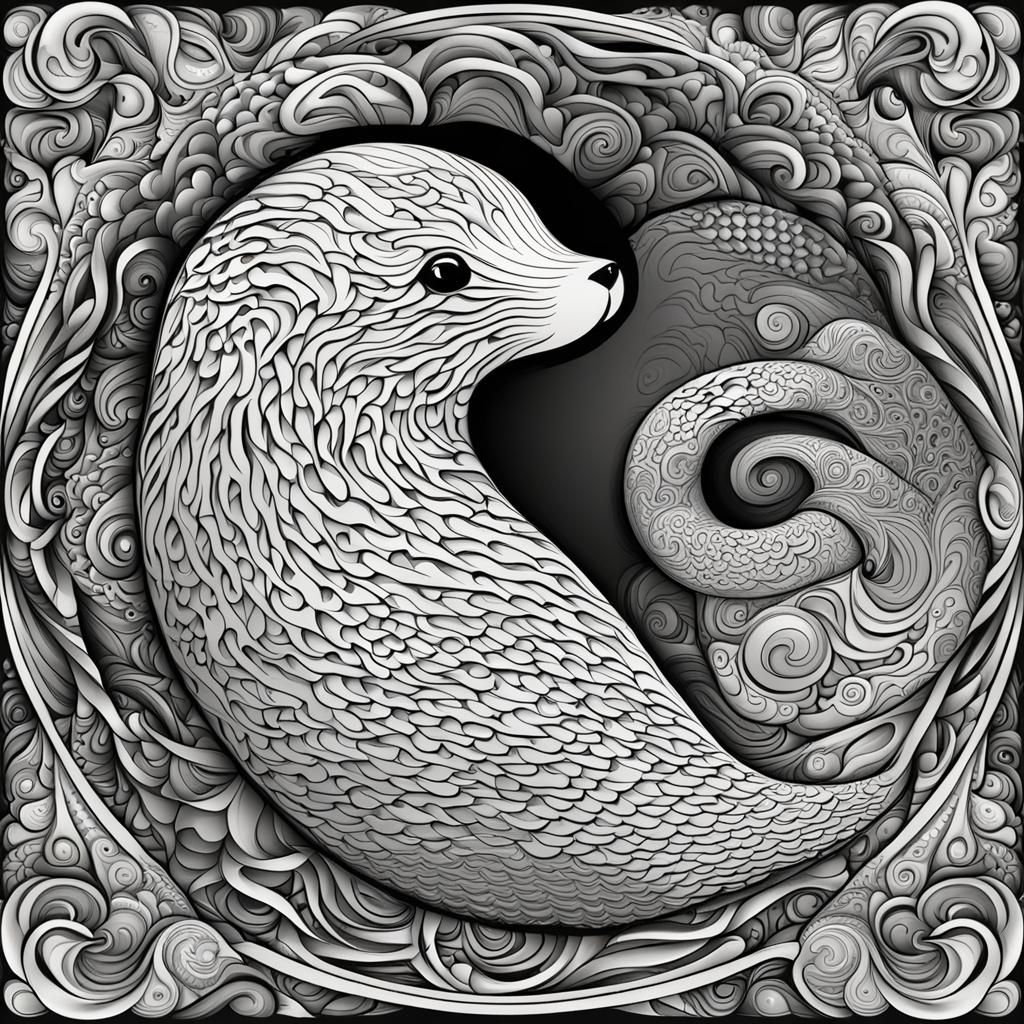 a chunky bottom the third the seal wearing a tie