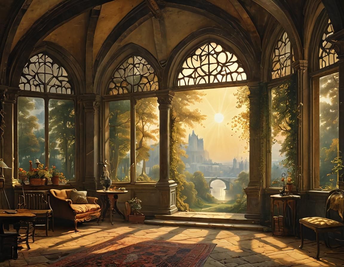 Italian villa in late summer (6 Likes)  by @Taurus