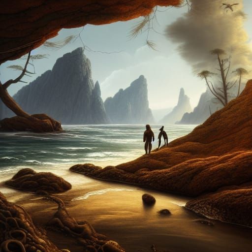 Beach hiking
