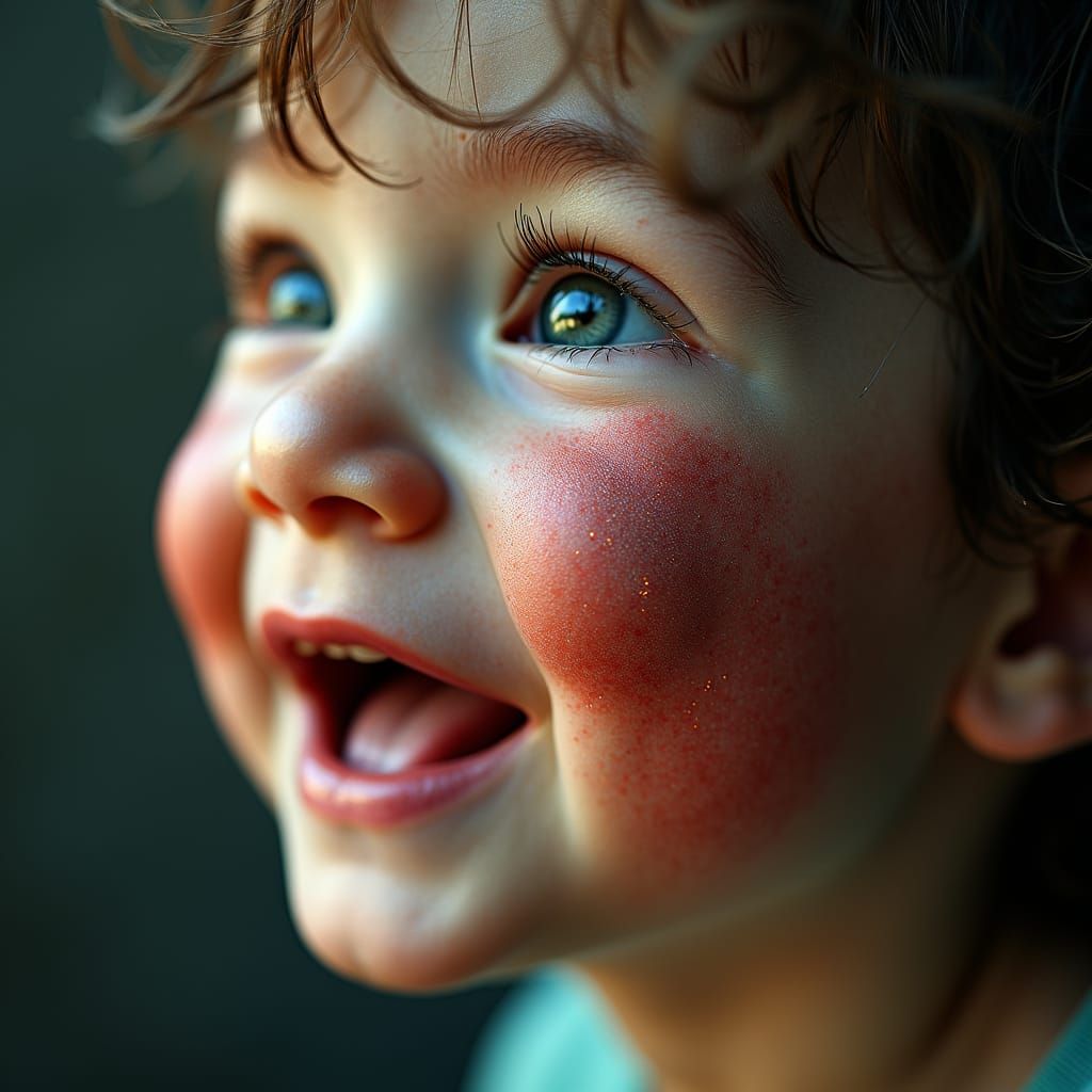 Happy Child: Photorealistic Macrophotography